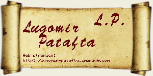 Lugomir Patafta vizit kartica